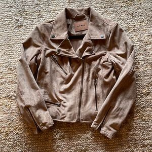 Blank nyc suede Moto jacket small like new revolve